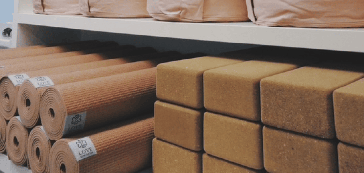 Yoga matten en bolsters